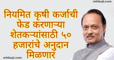 उपमुख्यमंत्र्यांच्या घोषणा... • शेतकऱ्यांना ५० हजार रुपये अनुदानाचे कृषिदिनापासून वाटप • कृषिमूल्य आयोगाच्या अध्यक्षांची नेमणूक लवकरच करणार • दुधाला एफआरपी देण्यासंदर्भात अभ्यासाअंती निर्णय